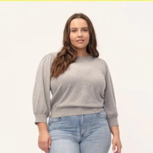 Commonry Brand Cashmere Top US Size 12 (AUS size 16), grey (never worn, + tags)